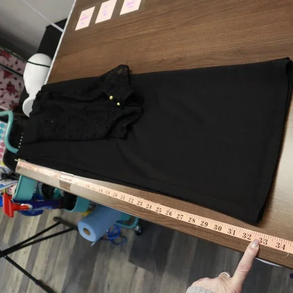 Club Lace Jumpsuit Women 4 Black Whimsigoth Retro Gypsy Witchy Clubbing Festival - Picture 16 of 16